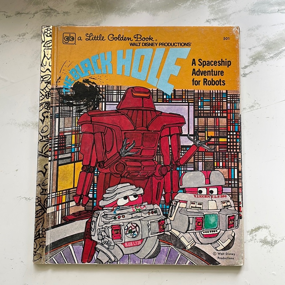 The Black Hole A Spaceship Adventure for Robots Little Golden Book - 1979 ASIS